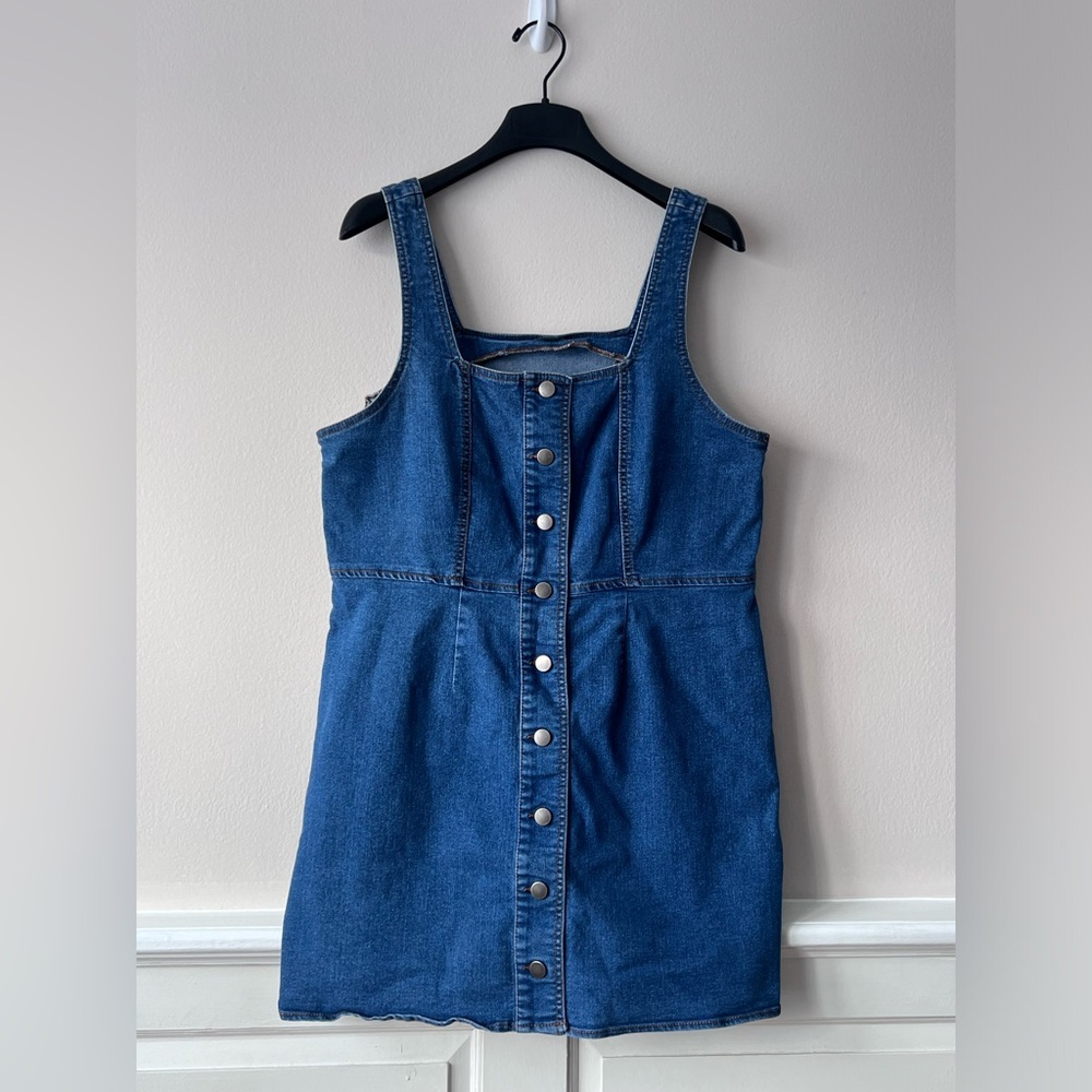 Wild Fable Button Down Denim Jumper Dress Size XL